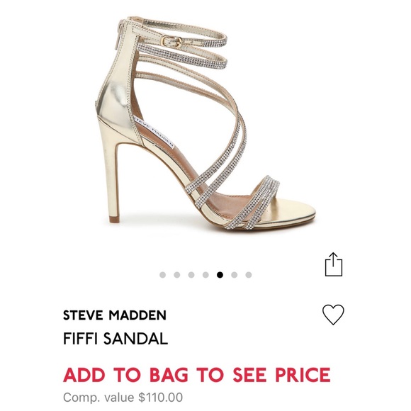 Steve Madden “Fiffi” Sandal in gold - size 7M - Picture 3 of 8